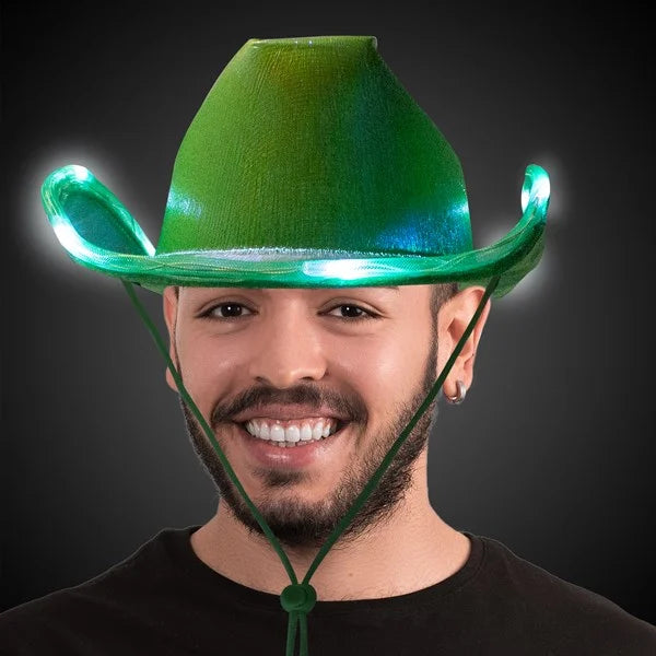 LED Iridescent Cowboy Hat