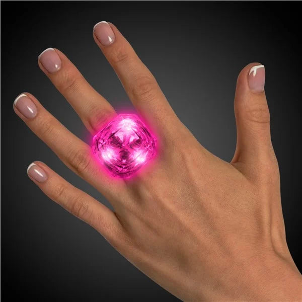 Glow Celebrations LED White Diamond Ring