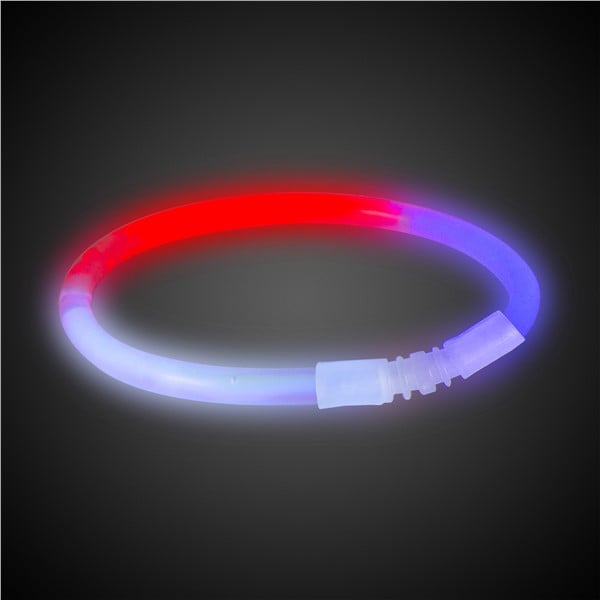 Glow Celebrations Red, White, Blue Glow 9" Bracelets