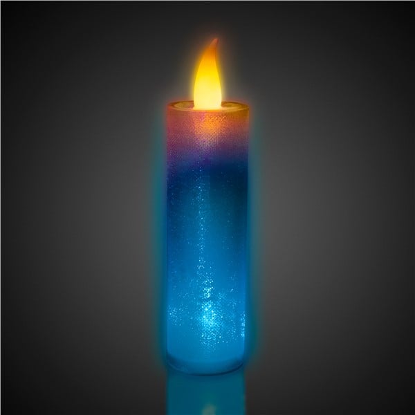 Glow Celebrations LED Flameless Multi-Color Glitter Candle