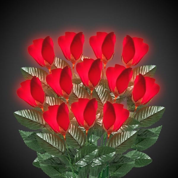 Glow Celebrations LED Red Roses