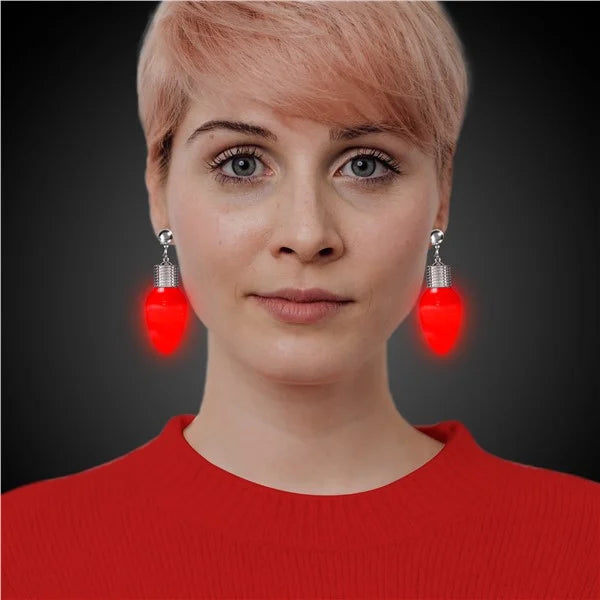 Glow Celebrations LED Bulb Clip-On Earrings