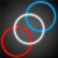 Assorted Red, White & Blue 22" Glow Necklaces