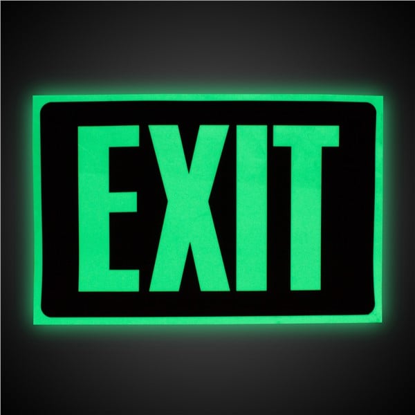 Glow Celebrations Glow In the Dark Exit Sign