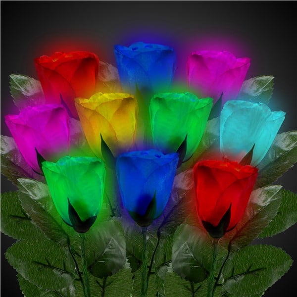 Glow Celebrations LED Multi-Color Roses