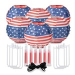 Glow Celebrations Patriotic Glow Lanterns Value Pack