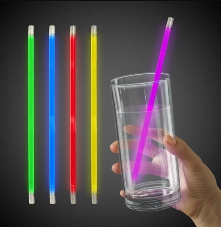 Glow Celebrations Variety Pack "9" Glow Straws (MultiColor-Red-Yellow-Green-Blue-Purple-Pink-White)