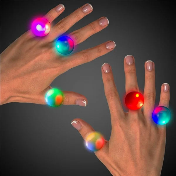 Glow Celebrations Assorted LED Jelly Rings