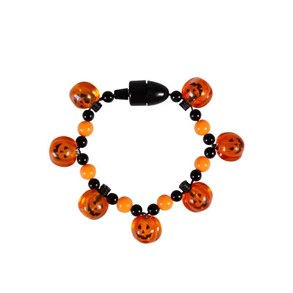 Glow Celebrations LED Pumpkin Bead Bracelet