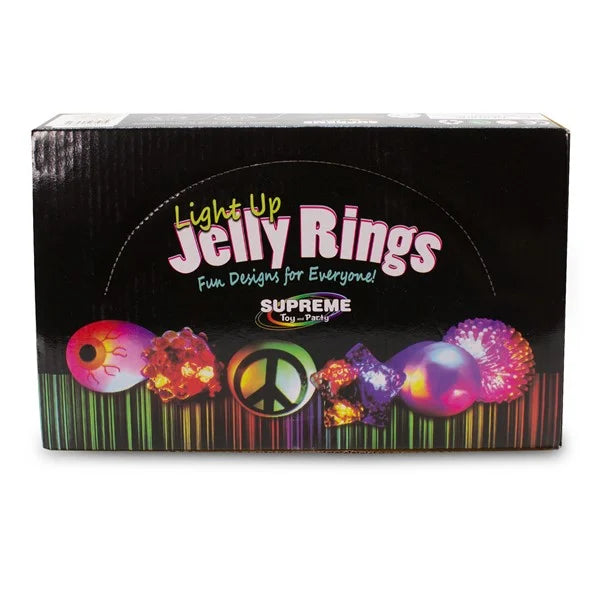 Glow Celebrations  LED Porcupine Jelly Rings MultiColor