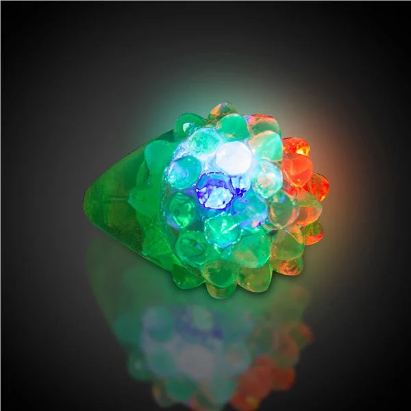 Glow Celebrations LED Jelly Bumpy Rings