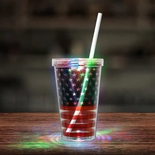 LED Diamond Double Wall 16 oz. Tumbler