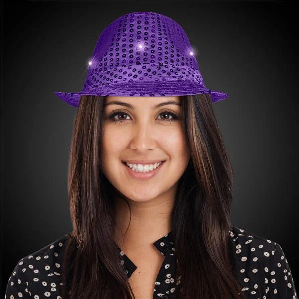 LED Sequin Fedora Hat