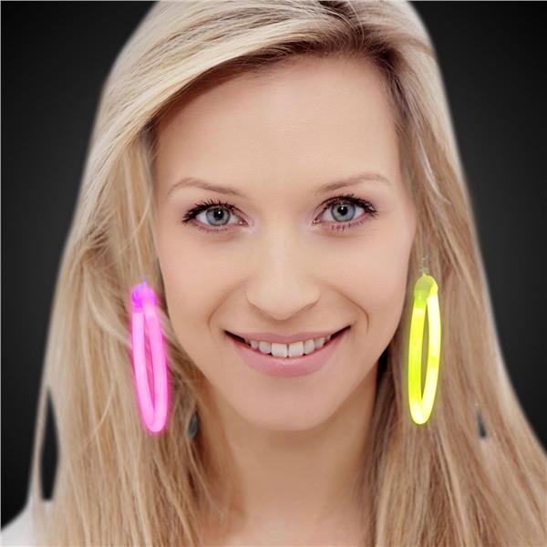 Glow Celebrations Assorted Glow Hoop Earrings