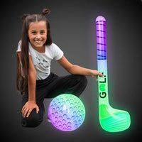 LED Inflatable Golf Club & Ball Set