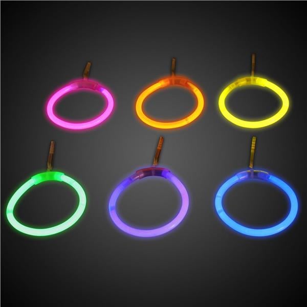 Glow Celebrations Assorted Glow Hoop Earrings