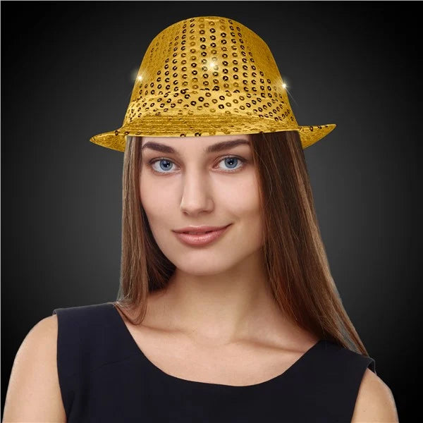 LED Sequin Fedora Hat