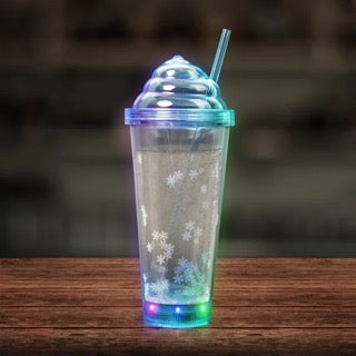 LED Blue Ice Cream Soda 13 oz Tumbler