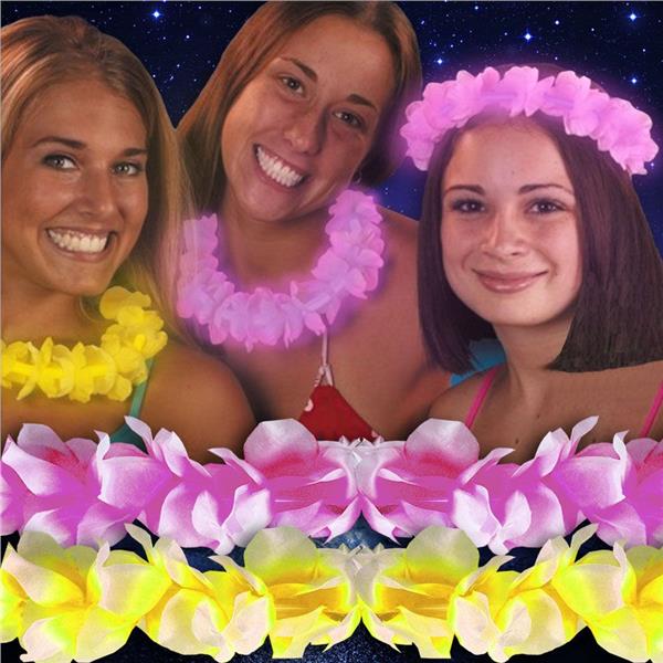 Flower Lei 22" Glow Necklaces