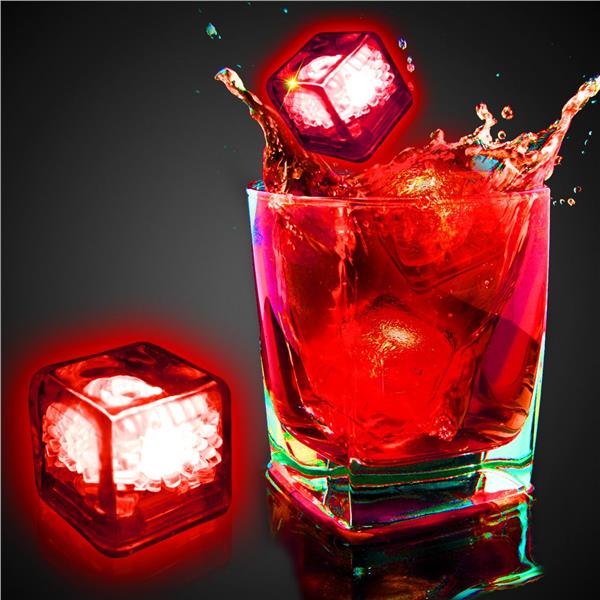 Liquid-Activated LED Ice Cubes