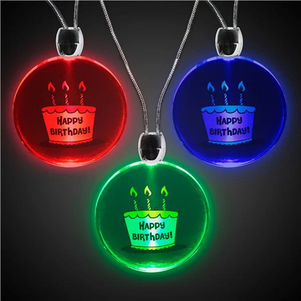 LED Happy Birthday Pendants