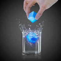 Blue Glowing Ice Cubes