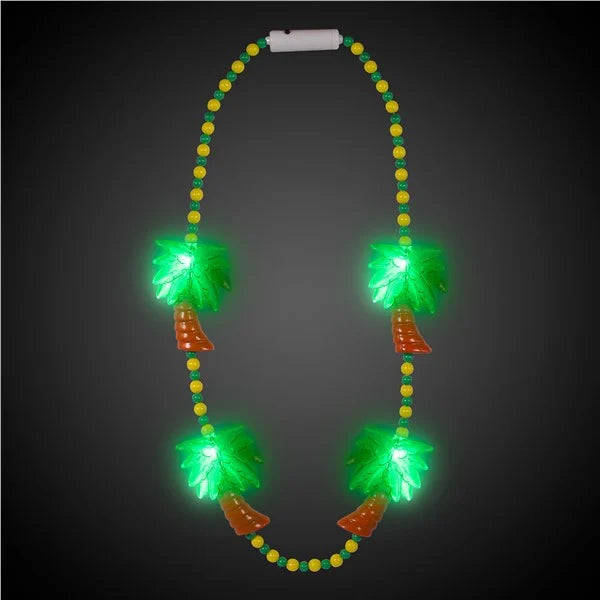 LED Palm Trees Bead Necklace