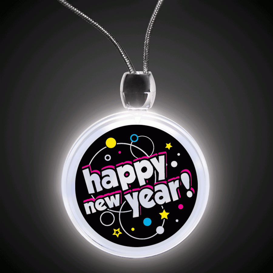 LED Happy New Year Necklace