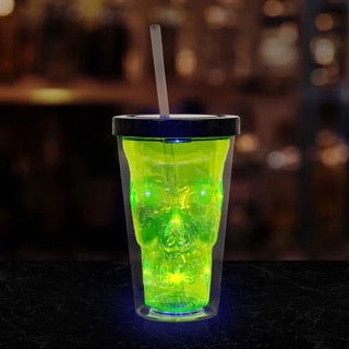 LED Neon Skull Cup