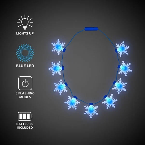 LED Snowflake Necklace